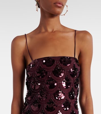 Embellished mesh cocktail dress | Rotate