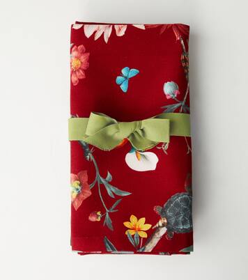 Fantastic Creatures set of 4 cotton napkins by Beto Val | La DoubleJ