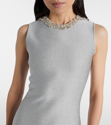 Embellished lamé cocktail dress | McQueen