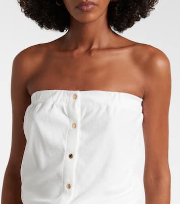 Venus cotton-blend romper | Melissa Odabash