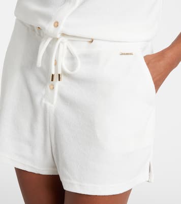 Venus cotton-blend romper | Melissa Odabash