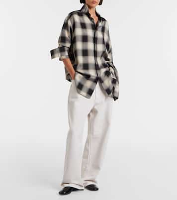 Checked oversized shirt | Phoebe Philo