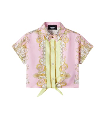 Hemd Spring Barocco aus Seiden-Twill | Versace Kids