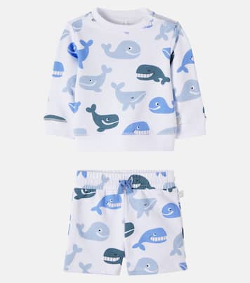 Baby - Top e shorts in cotone con stampa | Stella McCartney Kids