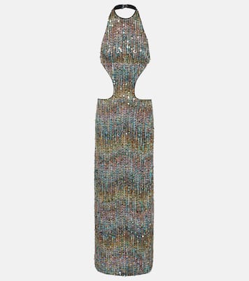 Open-back sequined lamé gown | Missoni