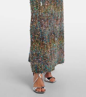 Open-back sequined lamé gown | Missoni
