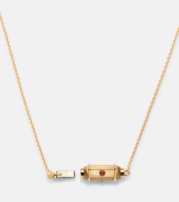 Halskette Coco Micro aus 18kt Gelbgold (750/1000) mit Rubinen | Marie Lichtenberg