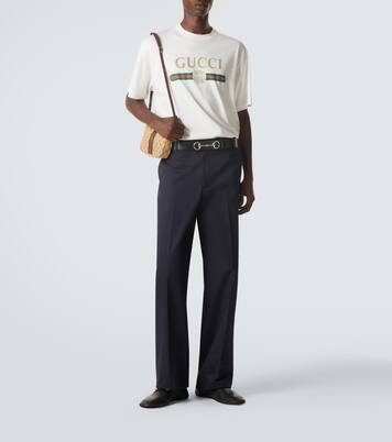 Gerade Hose aus Baumwoll-Twill | Gucci