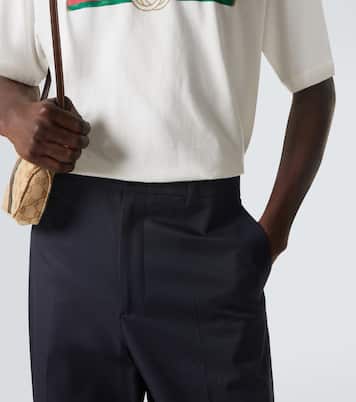 Gerade Hose aus Baumwoll-Twill | Gucci