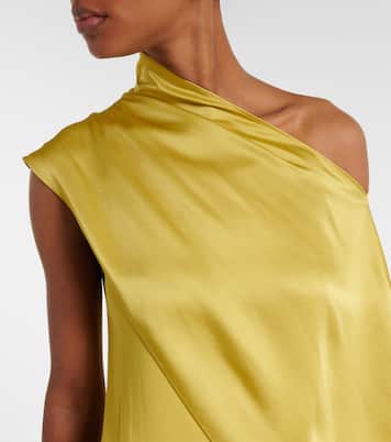 Berenson one-shoulder crêpe  cady gown | Taller Marmo
