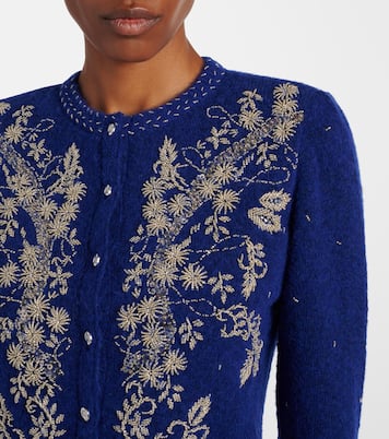 Embellished floral cardigan | Jacques Wei