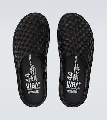 x VIBAe Mules en cuir et daim | Comme des Garçons Homme
