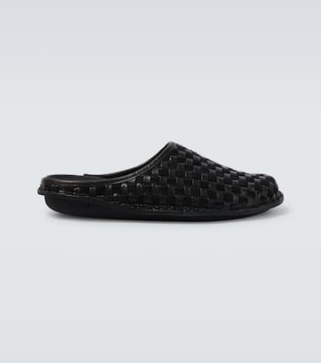 x VIBAe Mules en cuir et daim | Comme des Garçons Homme