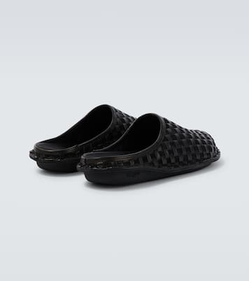 x VIBAe Mules en cuir et daim | Comme des Garçons Homme