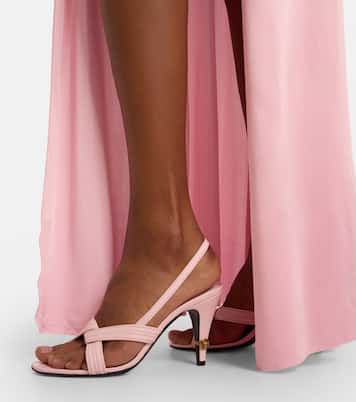 Gianni Medusa leather slingback sandals | Versace