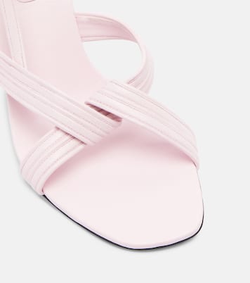 Gianni Medusa leather slingback sandals | Versace