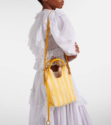 Stripy Small jacquard tote bag | Chloé