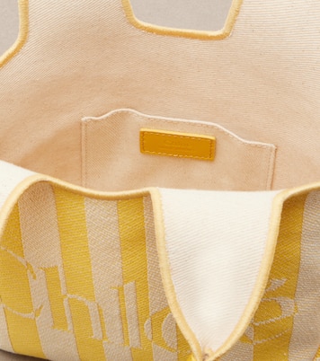 Stripy Small jacquard tote bag | Chloé