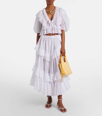 Stripy Small jacquard tote bag | Chloé