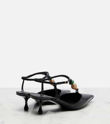 Lauri embellished leather slingback pumps | Jimmy Choo