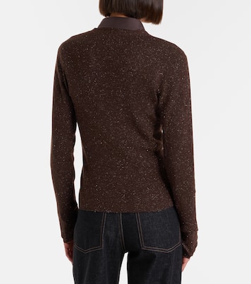 Cárdigan acanalado en mezcla de cachemir | Brunello Cucinelli