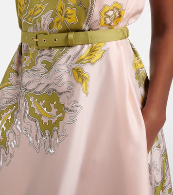 Roy floral one-shoulder silk twill maxi dress | La DoubleJ