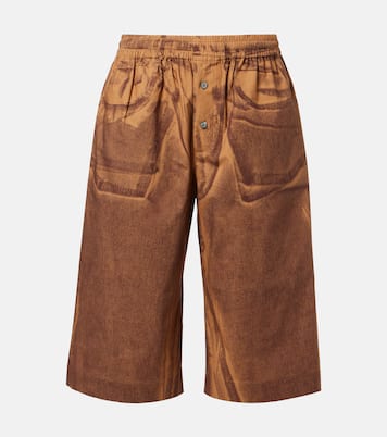Printed cotton shorts | Acne Studios