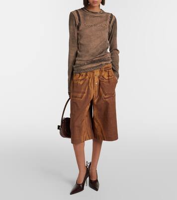 Printed cotton shorts | Acne Studios