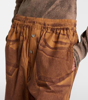 Printed cotton shorts | Acne Studios