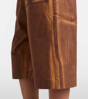 Printed cotton shorts | Acne Studios