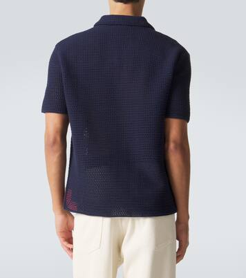 Batten crochet cotton polo shirt | Orlebar Brown