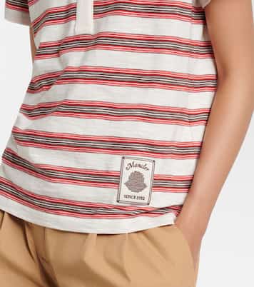 Gestreiftes Polohemd aus Baumwoll-Jersey | Moncler