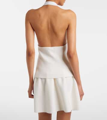 Immy halterneck cashmere sweater vest | Lisa Yang