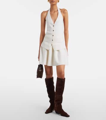 Immy halterneck cashmere sweater vest | Lisa Yang
