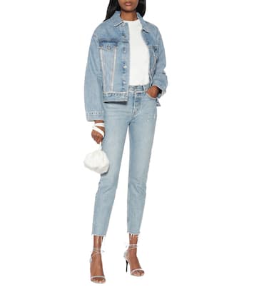 Karolina embellished skinny jeans | GRLFRND