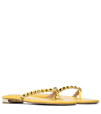 Tequila embellished thong sandals | Aquazzura