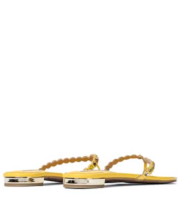 Tequila embellished thong sandals | Aquazzura