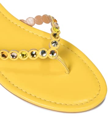 Tequila embellished thong sandals | Aquazzura