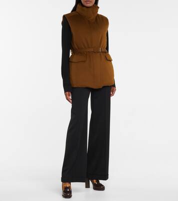 Laytin belted cashmere vest | Loro Piana