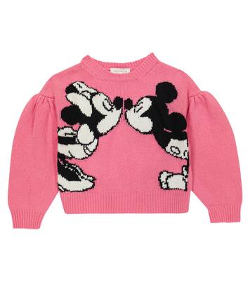 x Disney® – Pull intarsia en laine | Monnalisa