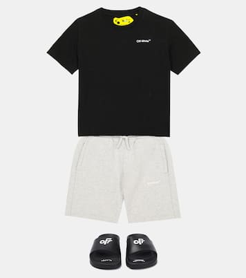 Logo cotton jersey T-shirt | Off-White Kids