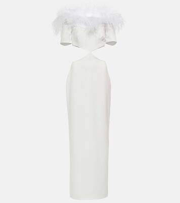 Robe longue à plumes | Rasario