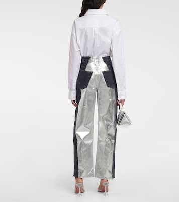 Mid-Rise Straight Jeans Pieced | Frame