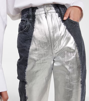 Mid-Rise Straight Jeans Pieced | Frame