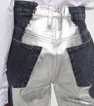 Mid-Rise Straight Jeans Pieced | Frame