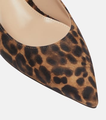 Gianvito 70 leopard-print suede pumps | Gianvito Rossi