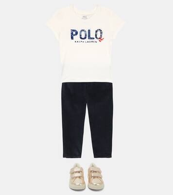 Logo cotton piqué T-shirt | Polo Ralph Lauren Kids