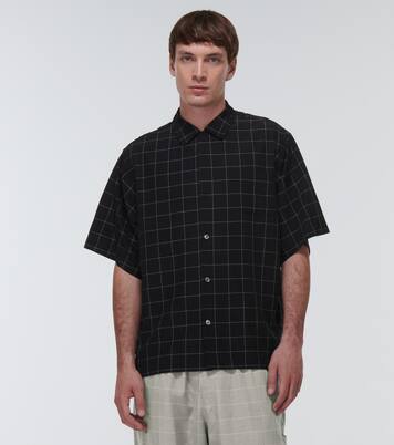 Checked silk-blend shirt | Undercover