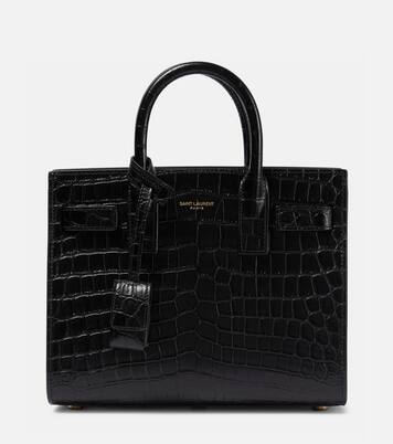 Sac De Jour Nano croc-effect leather tote bag | Saint Laurent