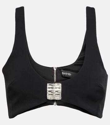 Verziertes Bralette aus Cady | David Koma